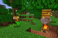 Harvesting honey in Minecraft (Image via 12tails)